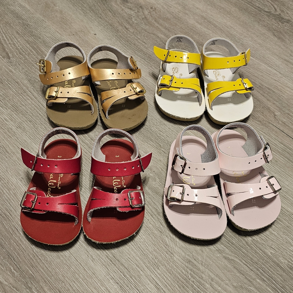 Stylish Kids Sandals - Red, Pink, Yellow, Gold, White